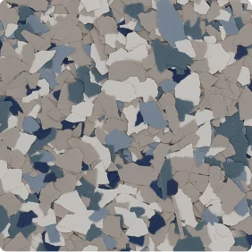 Stonewash decorative flake blend