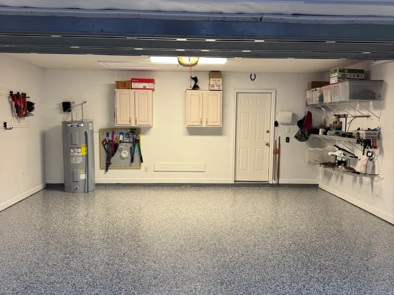 garage floor after coating