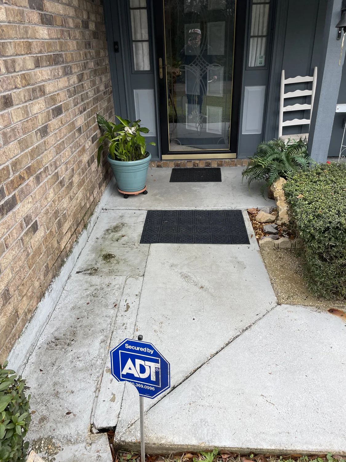 front entry before coating