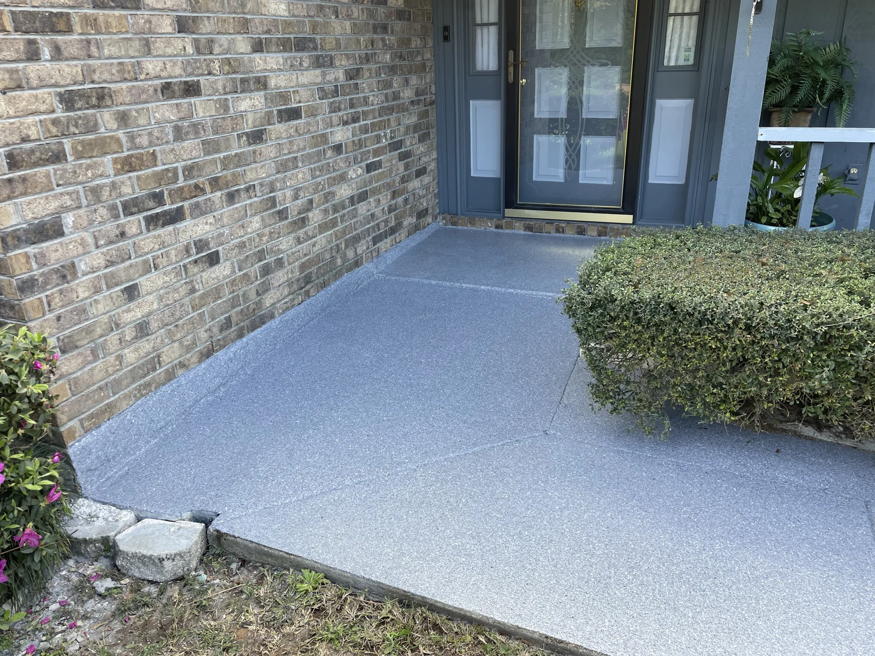 front entry after coating