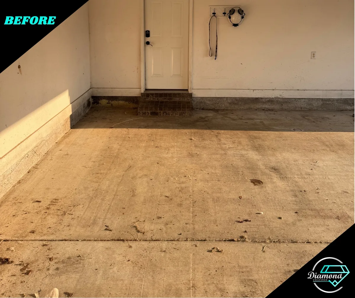 A fresh start underfoot — before the Diamond Coatings project