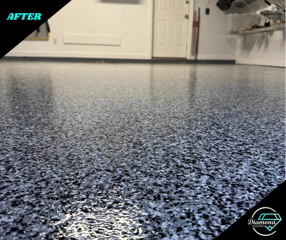 Color and texture for the garage — after the Diamond Coatings project