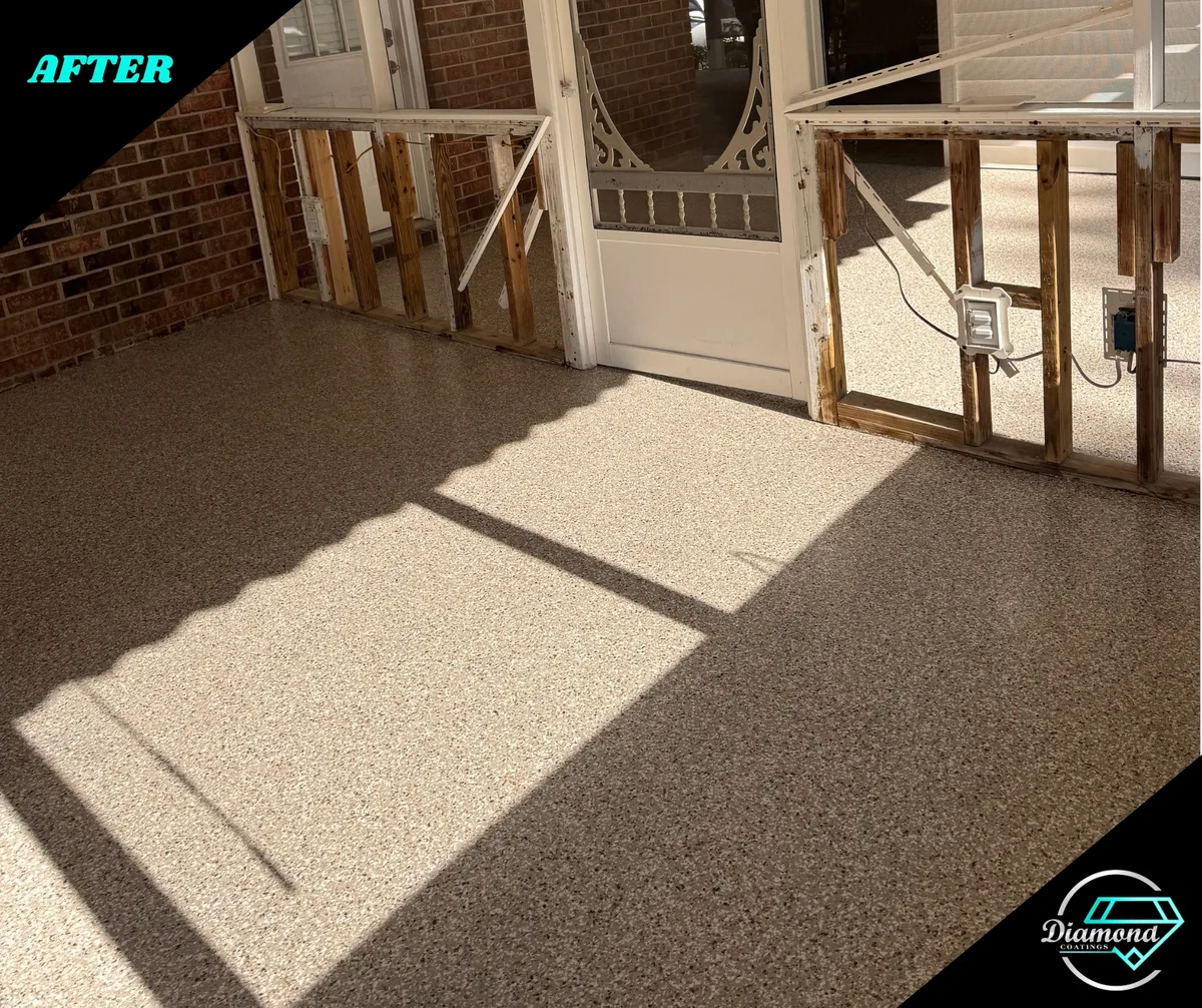 An outdoor room refreshed — after the Diamond Coatings project