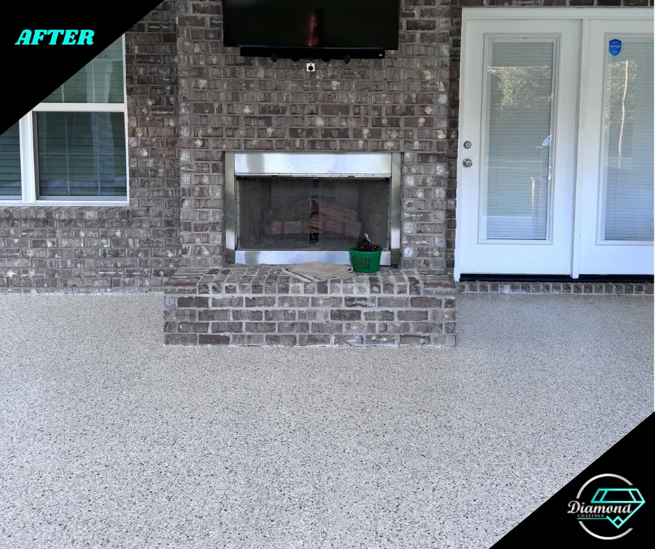 A complete outdoor living space — after the Diamond Coatings project