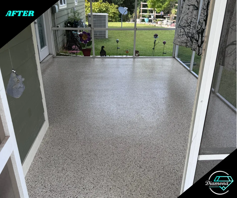 A more welcoming porch — after the Diamond Coatings project