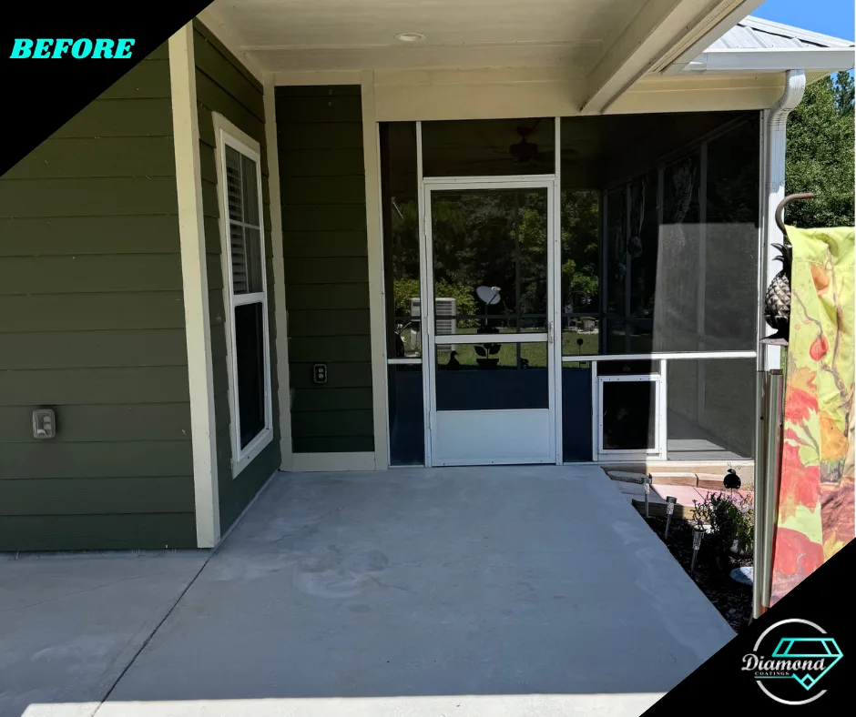 A more welcoming porch — before the Diamond Coatings project