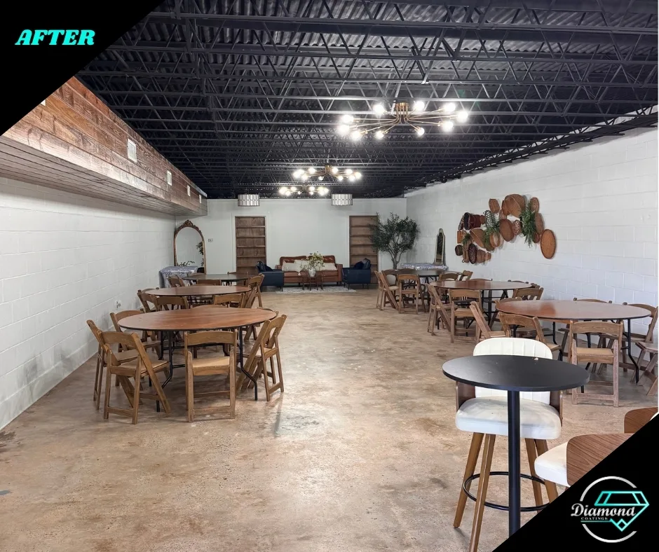 An interior floor renewed — after the Diamond Coatings project
