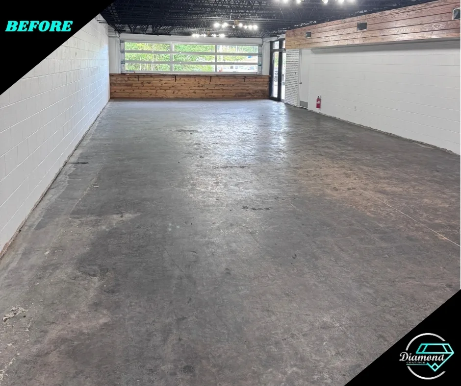 An interior floor renewed — before the Diamond Coatings project