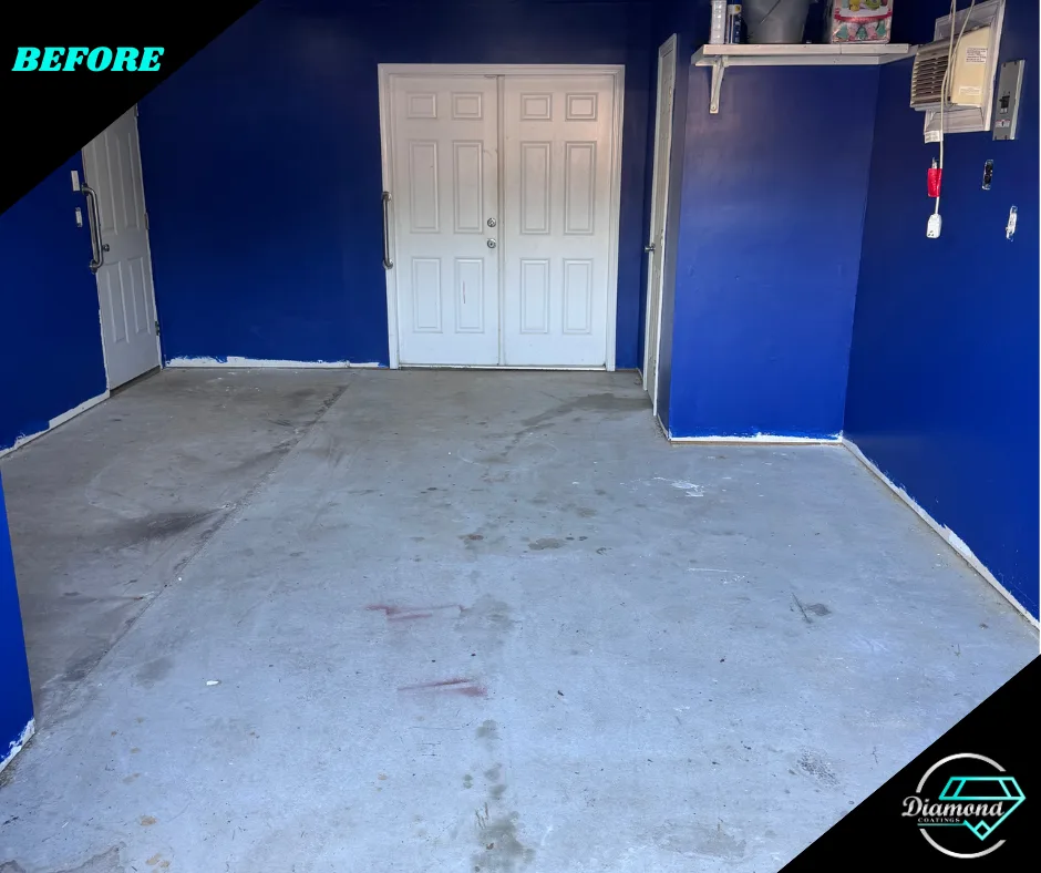 A small room with a fresh finish — before the Diamond Coatings project