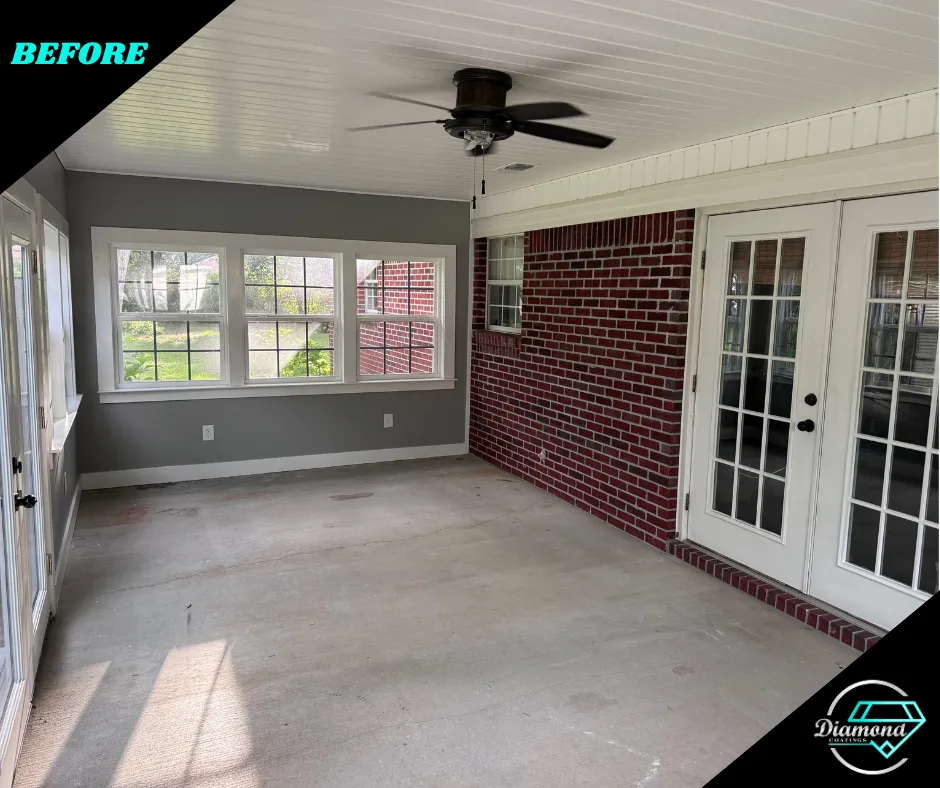 A sunroom brought together — before the Diamond Coatings project